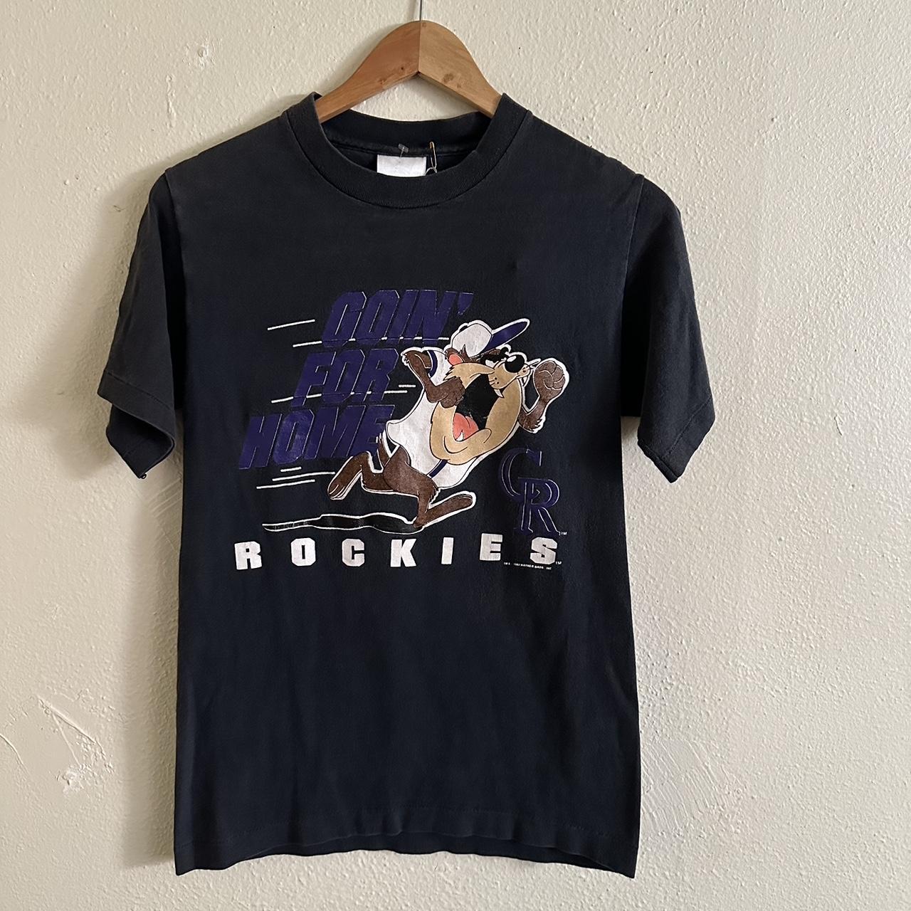 Vintage MLB Colorado Rockies Looney Tunes Shirt, Colorado Rockies