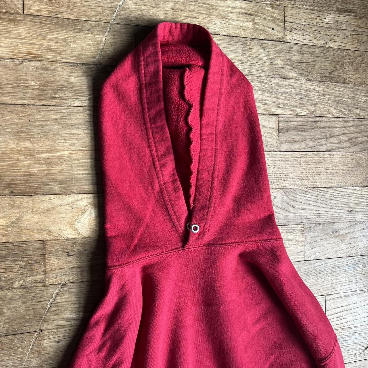 60s 70s vintage blank red hoodie good condition,... - Depop
