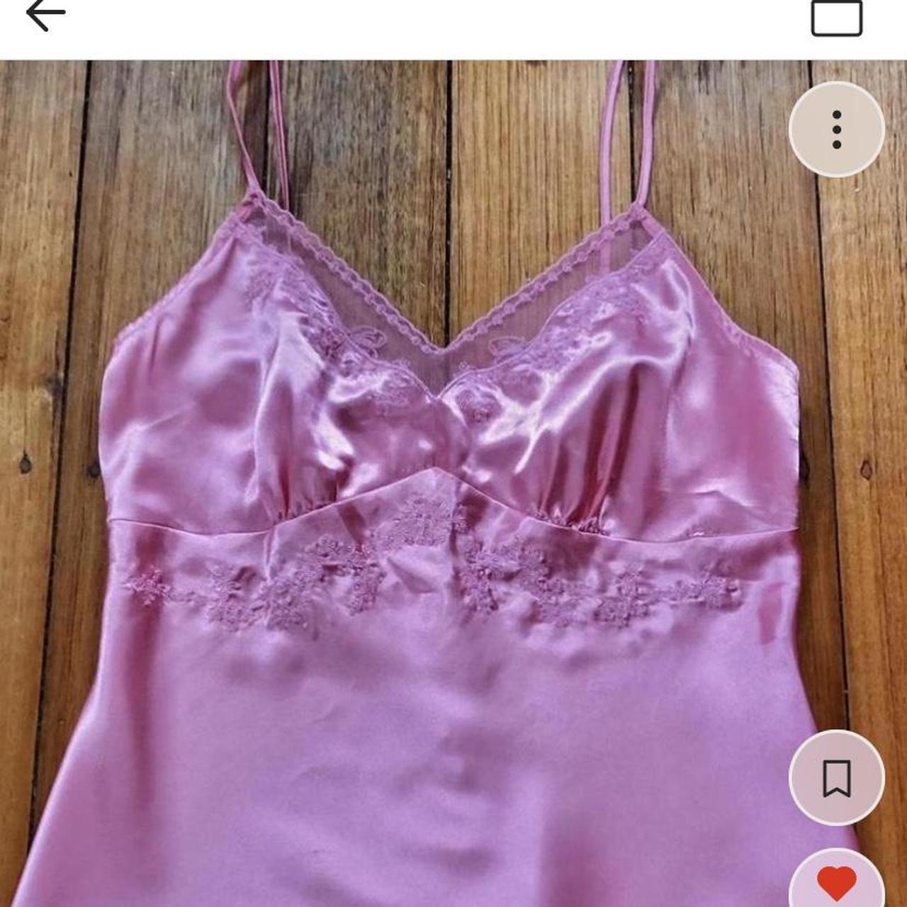 Vintage pink satin cami top Repop🤍 Marked a woman’s... - Depop