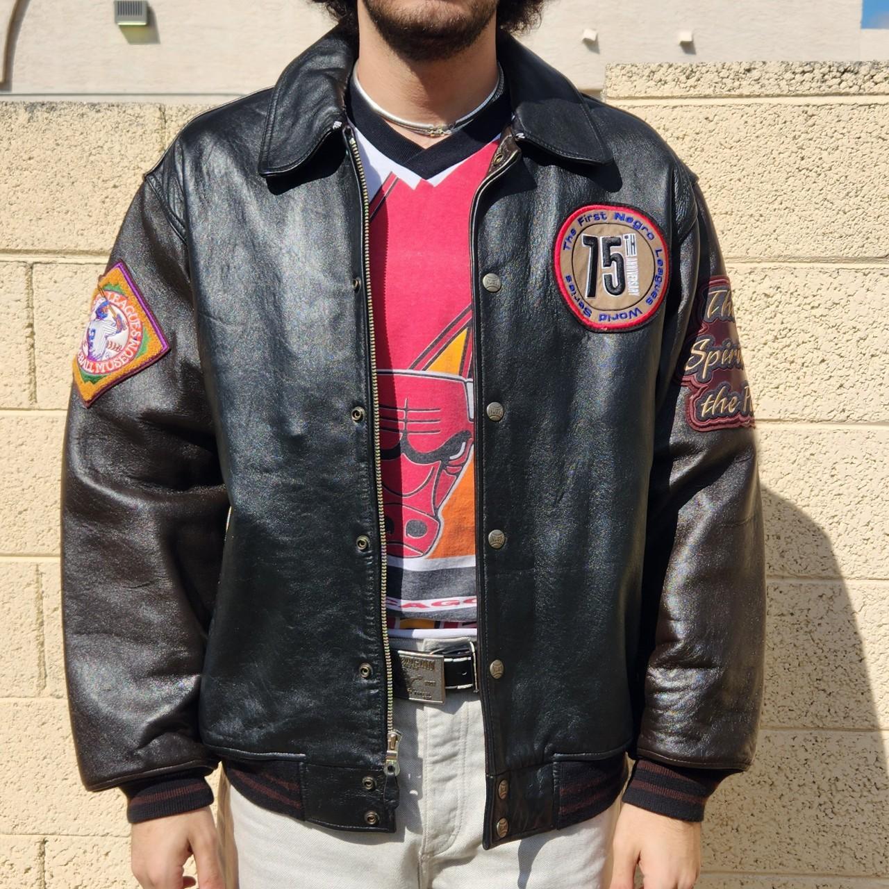 negro Depop museum NLBM - league by... baseball jacket