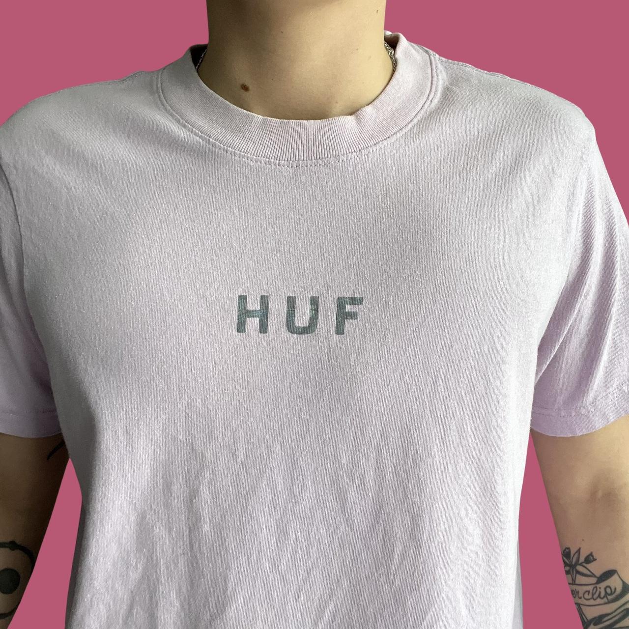 huf pink t shirt