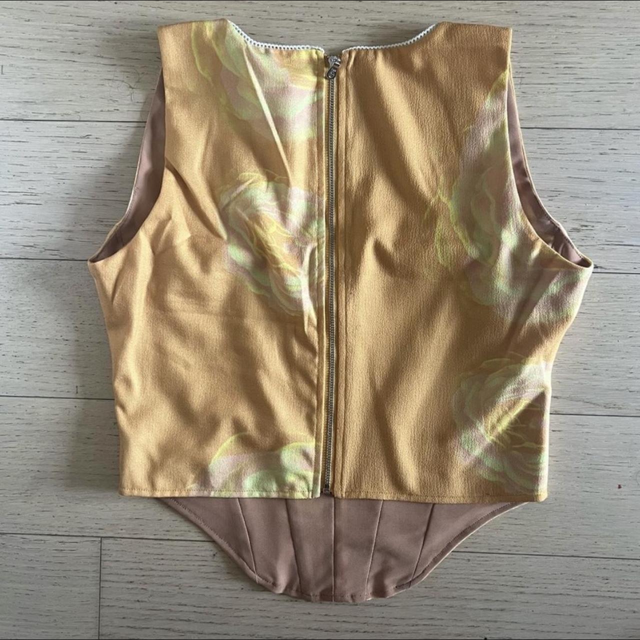 Miaou Women's Cream and Yellow Corset (3)