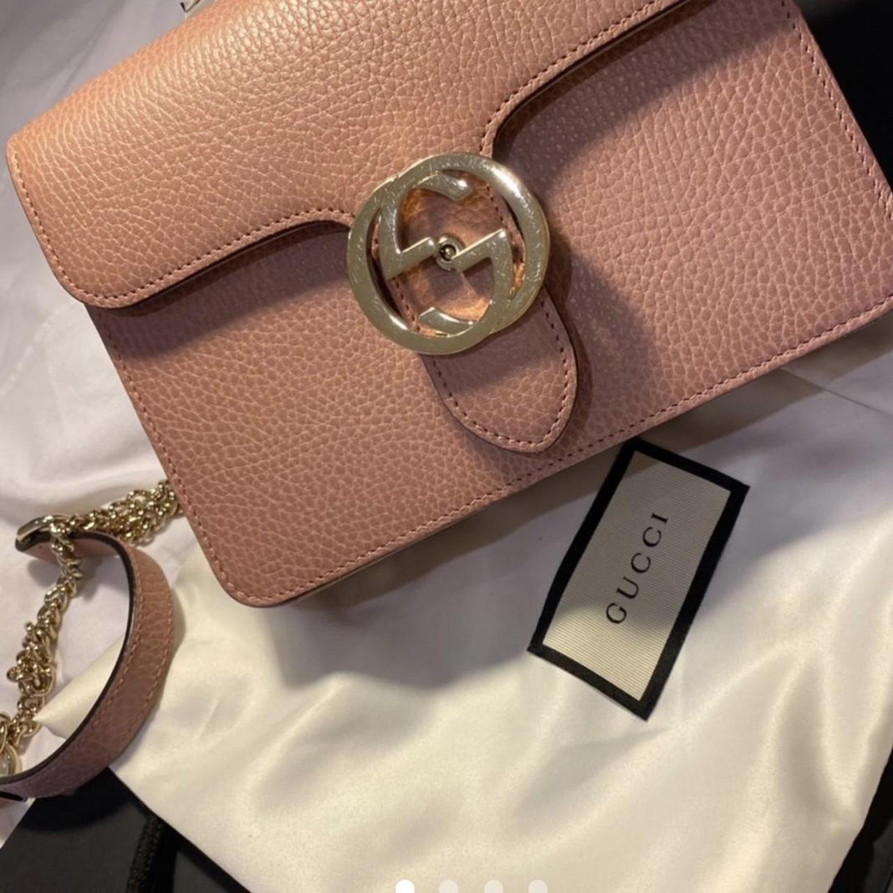 Gucci interlocking best sale bag pink