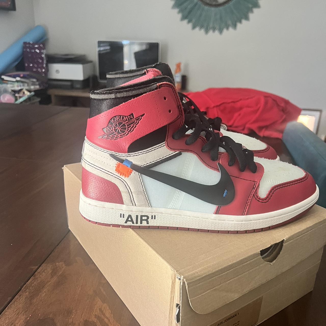 brand new off white jordan 1 stock x going for way... - Depop