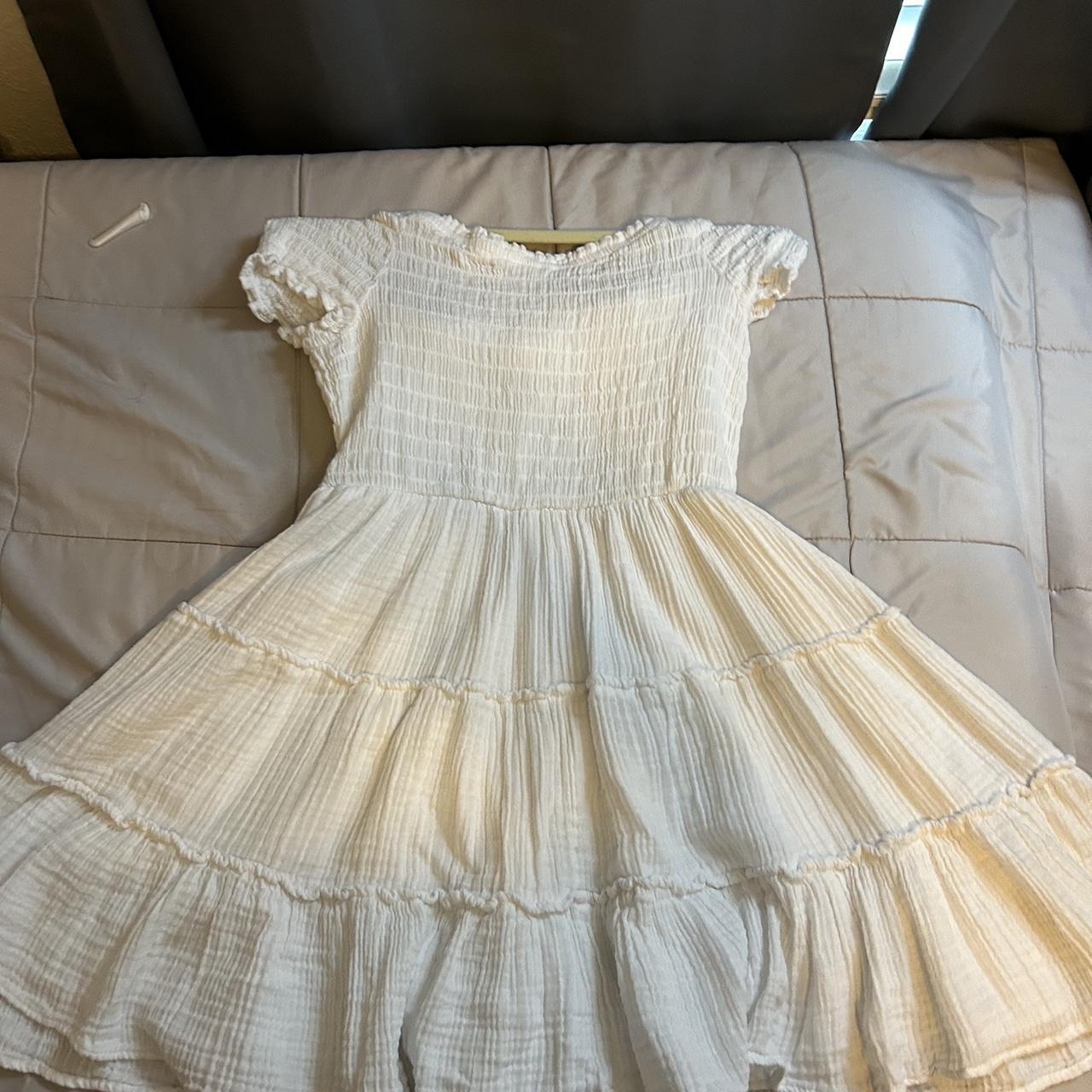 American Eagle Off The Shoulder White Dress Depop