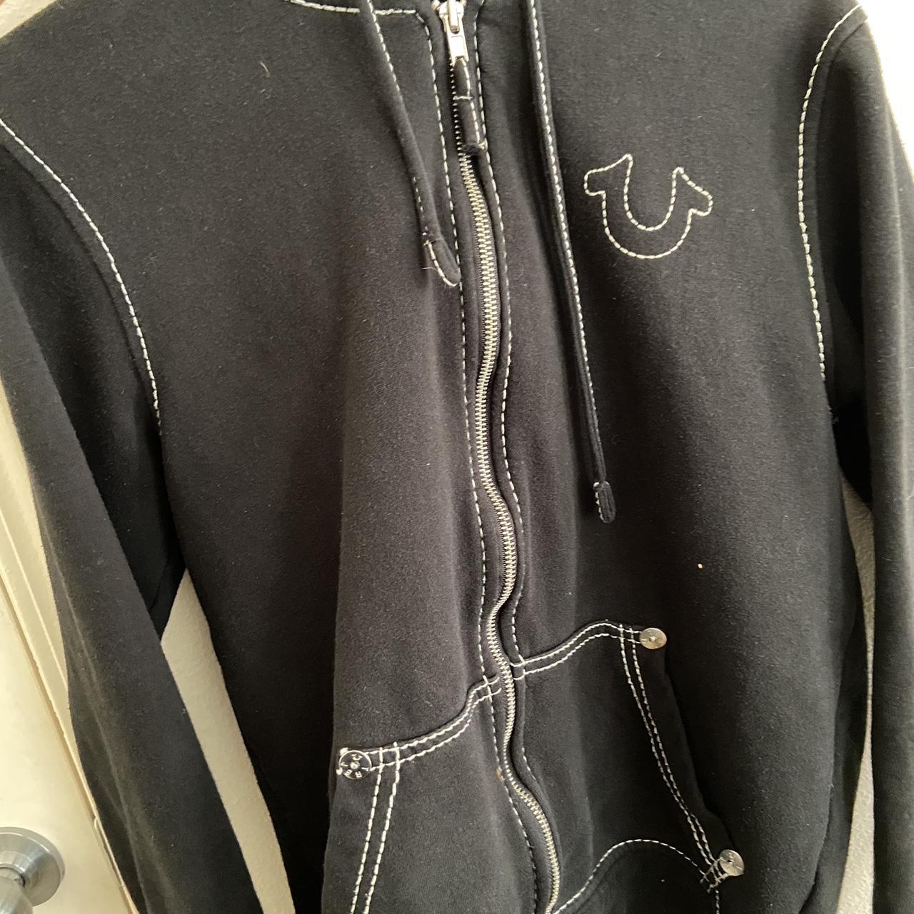 True religion super t stitch hoodie. Size s open to... - Depop