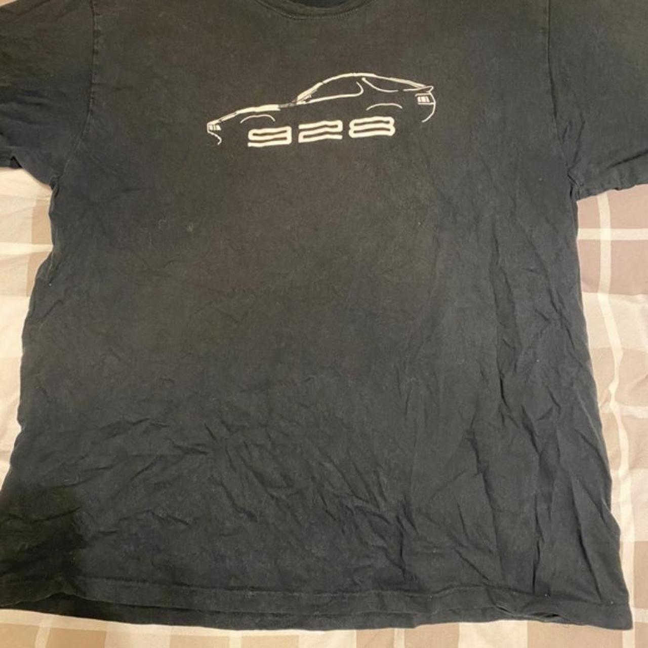 Vintage Black Porsche 928 T-shirt Size XL Good... - Depop