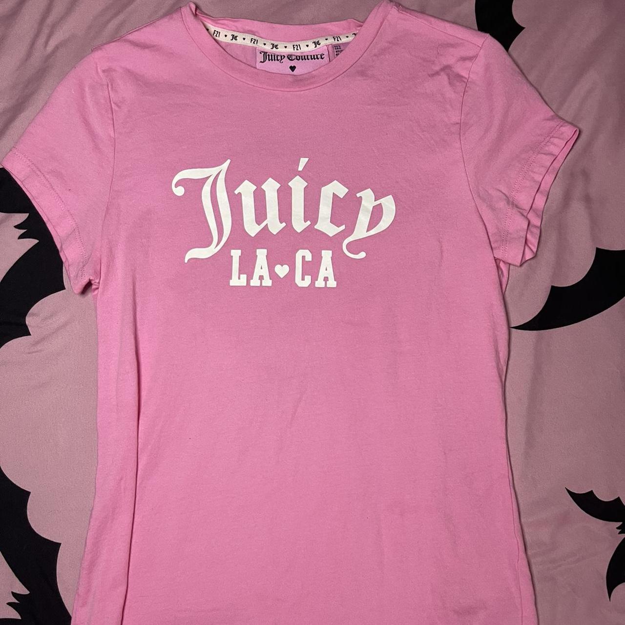 Juicy couture forever 21 t-shirt never worn pink - Depop