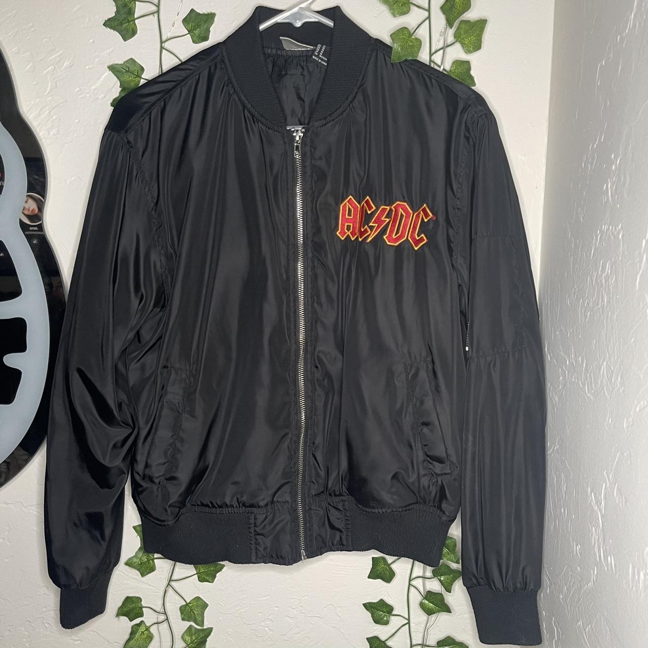 Original vintage AC/DC 1981 world tour black bomber... - Depop