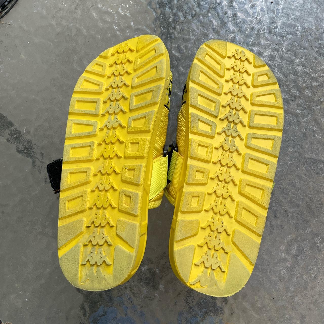 Kappa Men's Yellow Slides | Depop