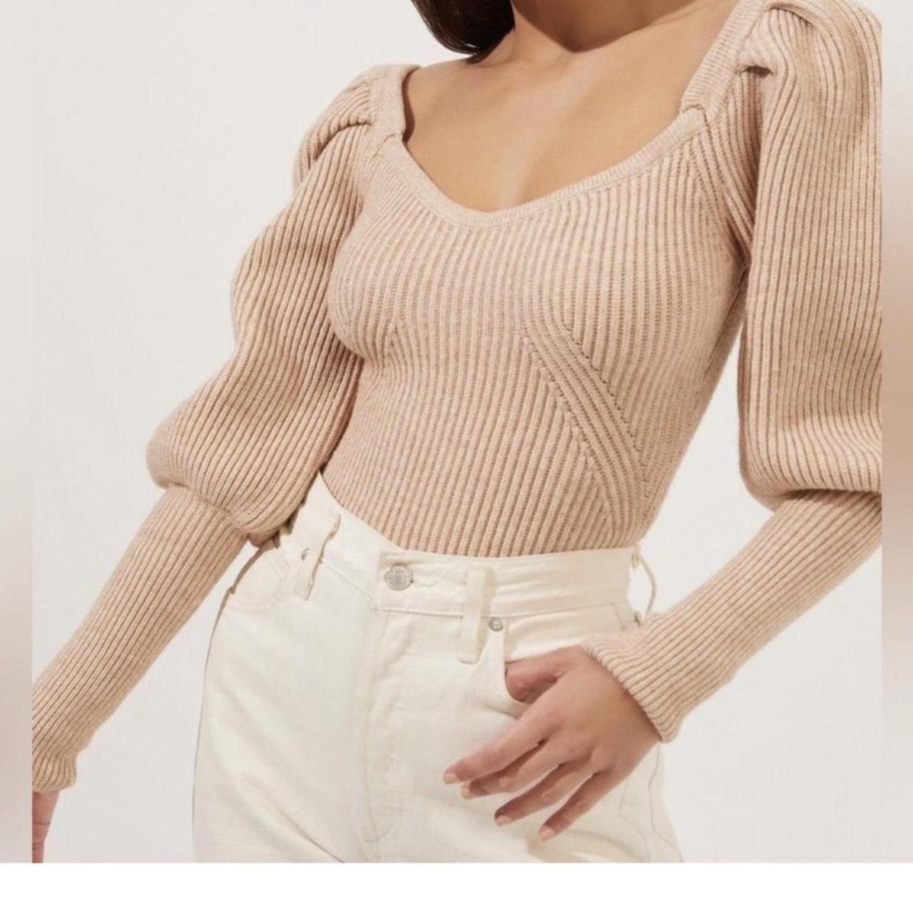 Astr the label puff sleeve clearance sweater