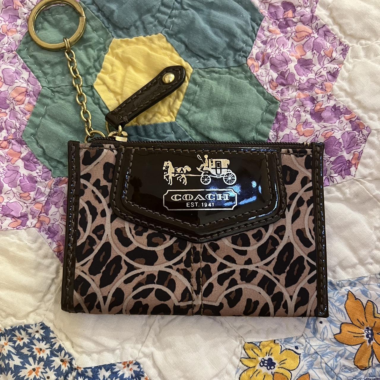 Coach cheetah store purse