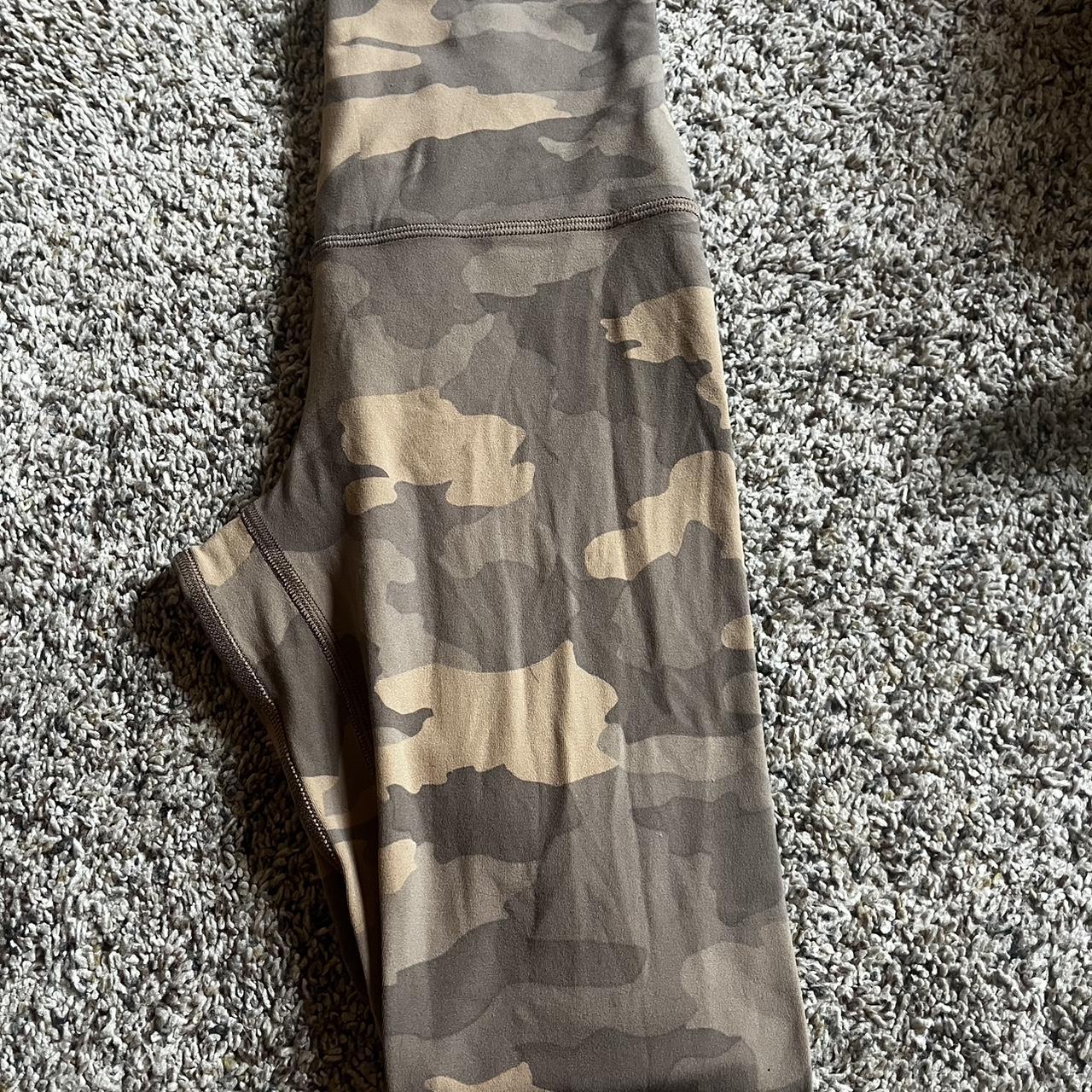 Lululemon Orange Camo Align Leggings - Depop