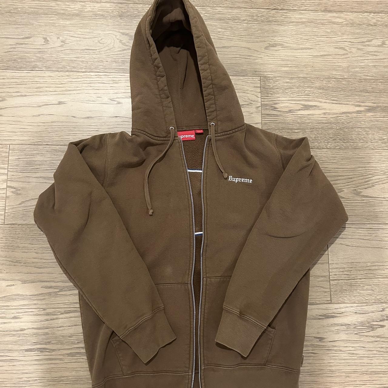 Supreme Brown Zip Up 666, Made in Canada, 666 back