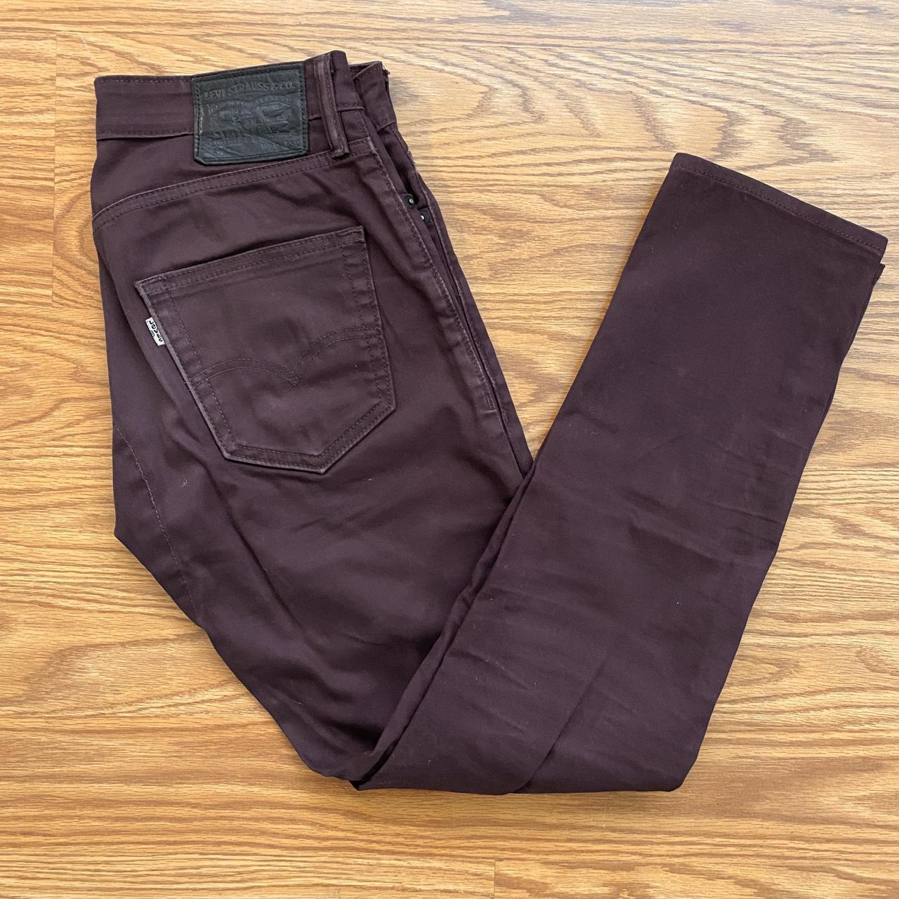 Levis 511 burgundy jeans best sale