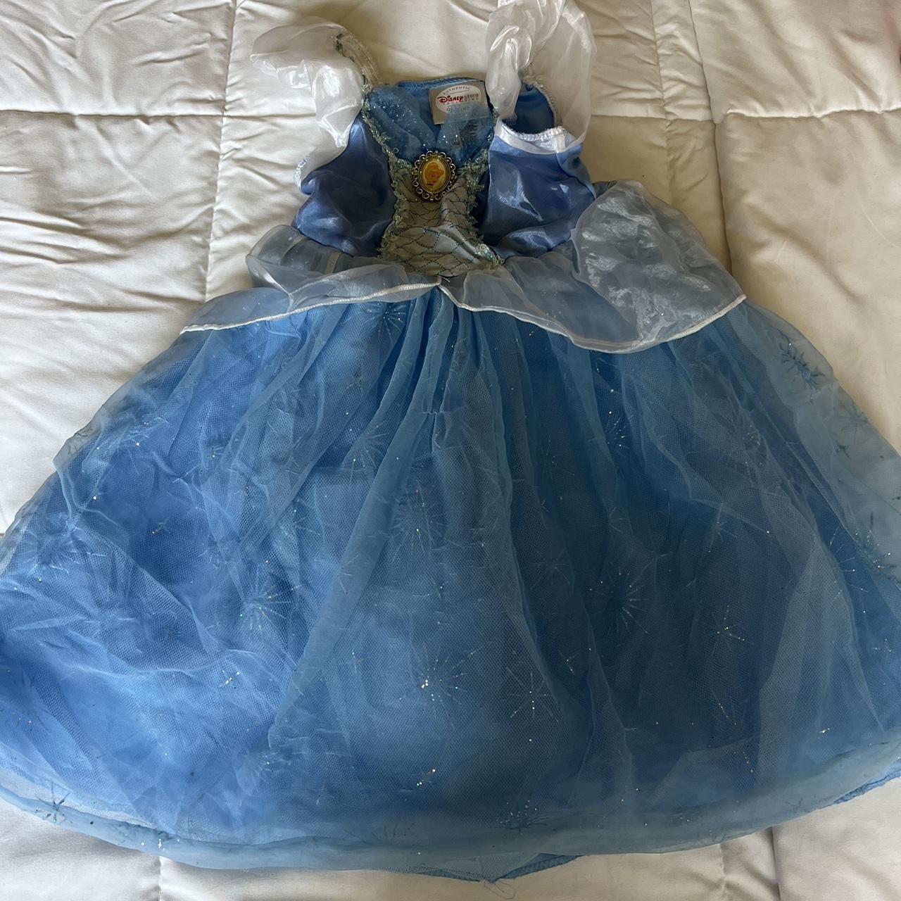disney store kids cinderella princess costume dress... - Depop
