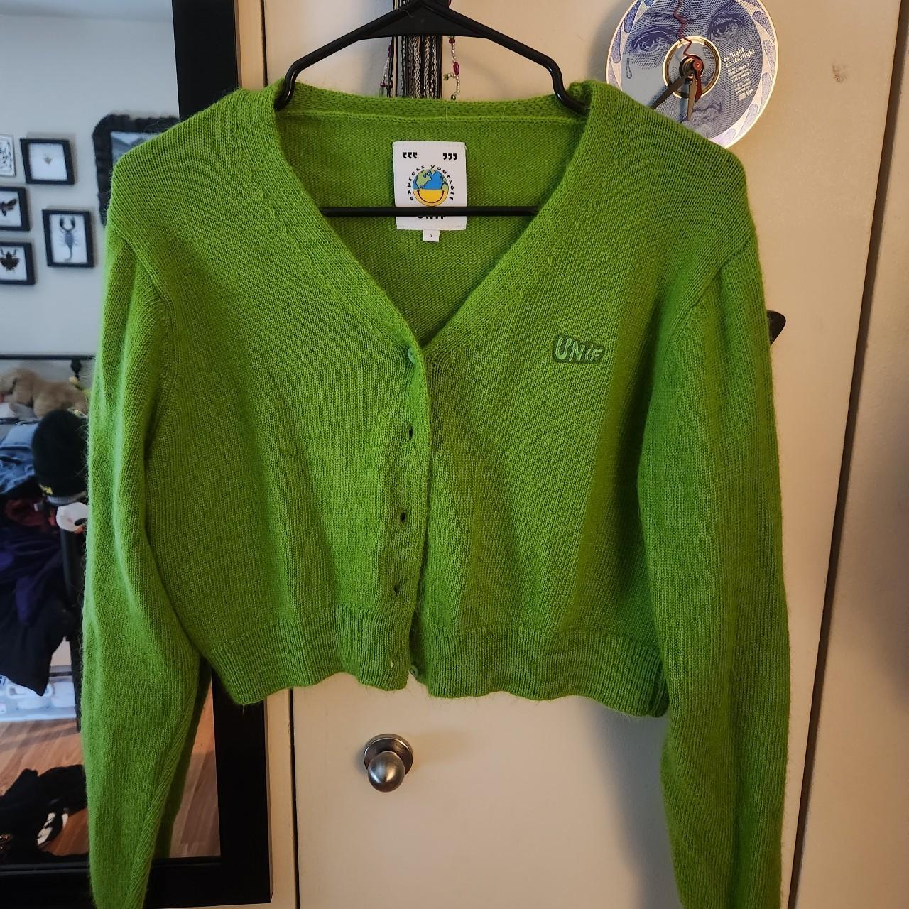 Green unif cardigan best sale