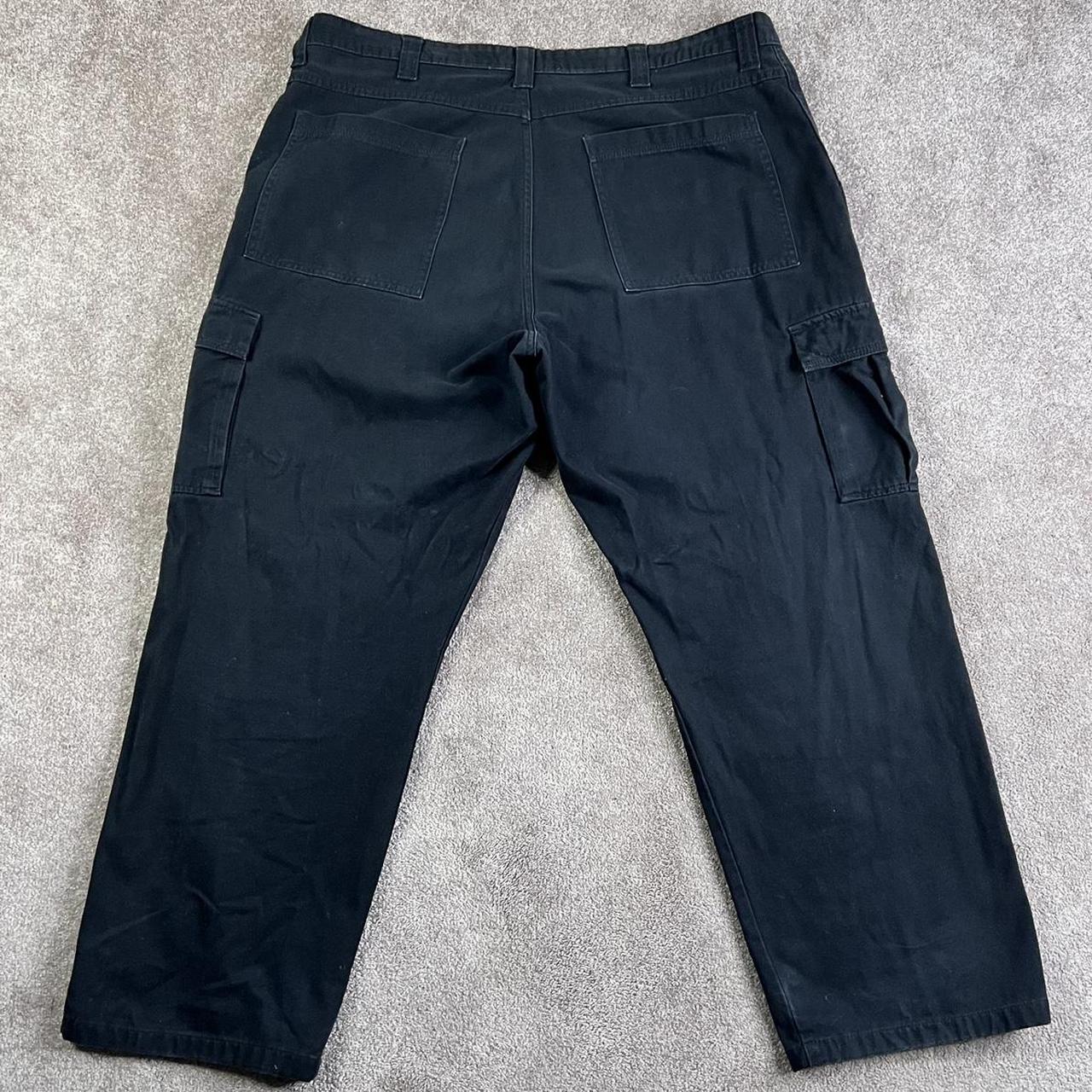 Vintage Wrangler black cargo pants. Men's size... - Depop