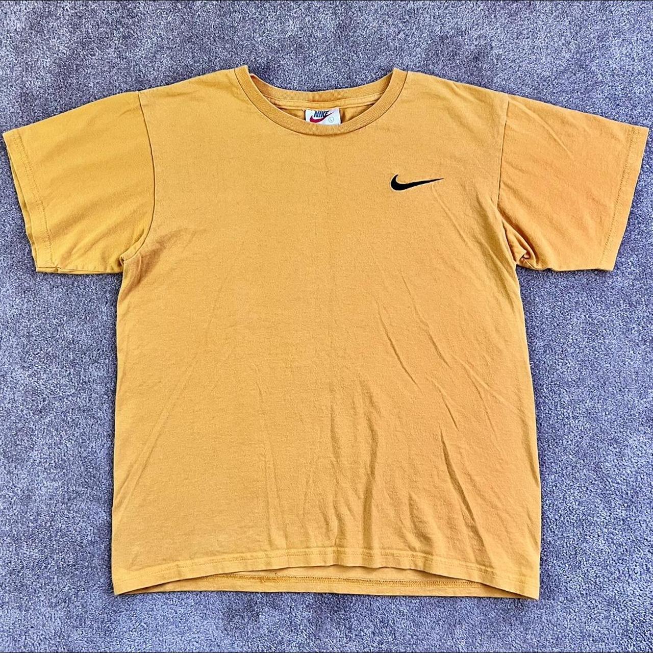 Nike Men's Yellow T-shirt | Depop