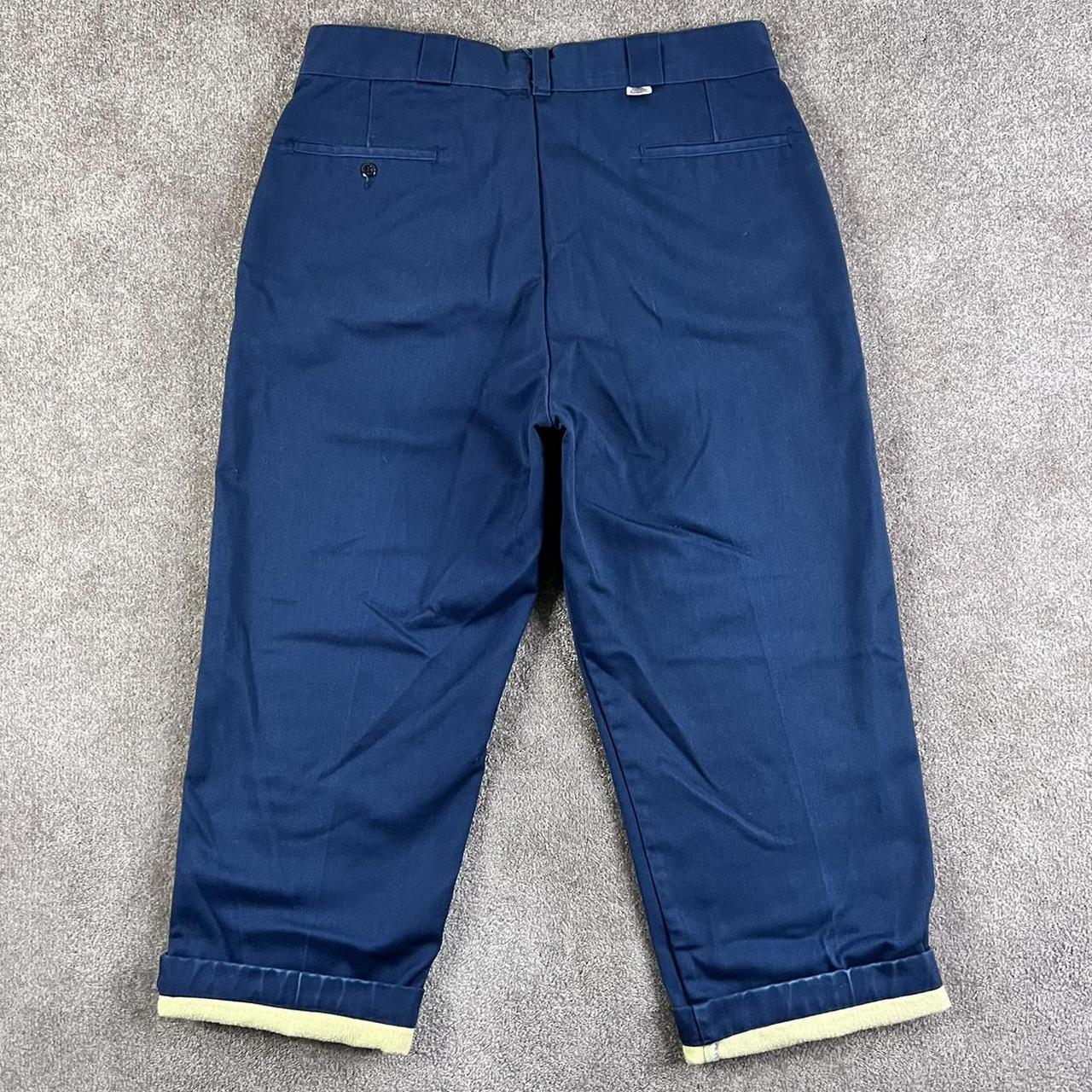 Dickies Men's Blue and Yellow Trousers | Depop