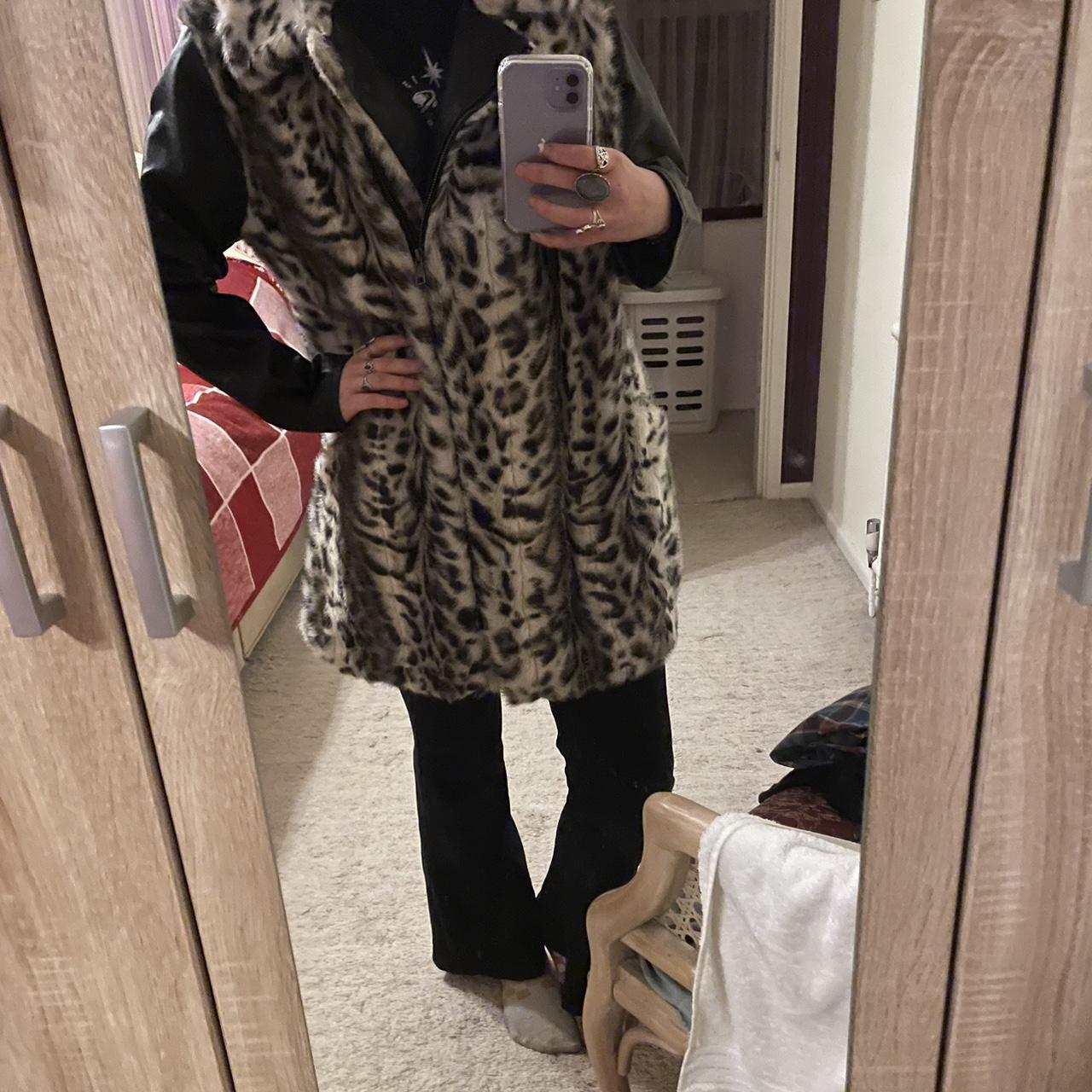 Bb dakota bradshaw leopard faux fur coat best sale