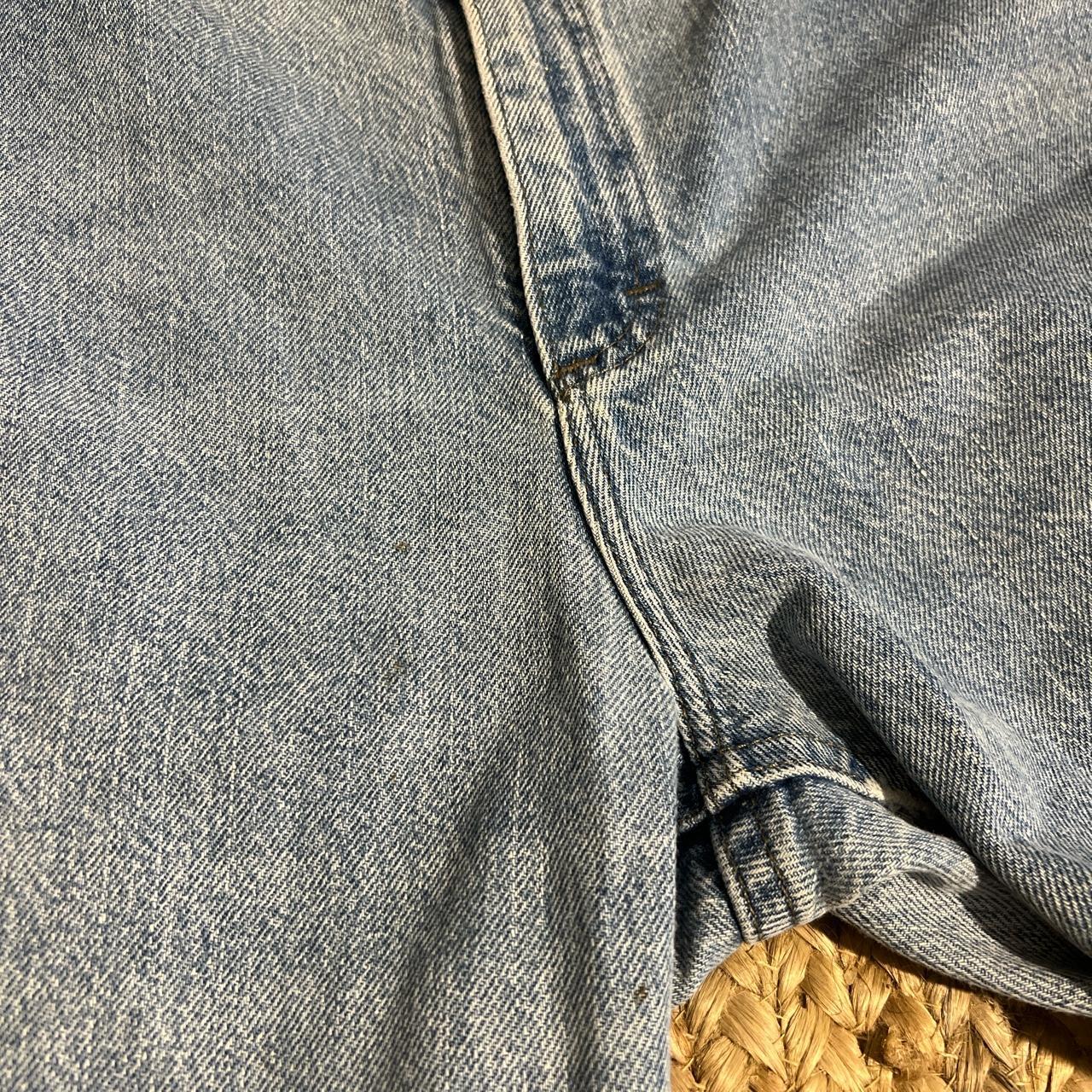 Distressed vintage Lee jeans Raw hem Tag faded, I... - Depop