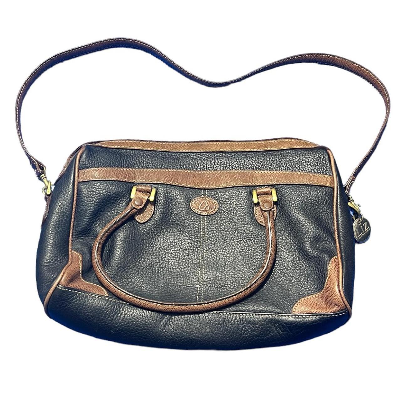 Vintage Liz Claiborne Leather Co Brown Saddle Clutch Handbag Purse | eBay