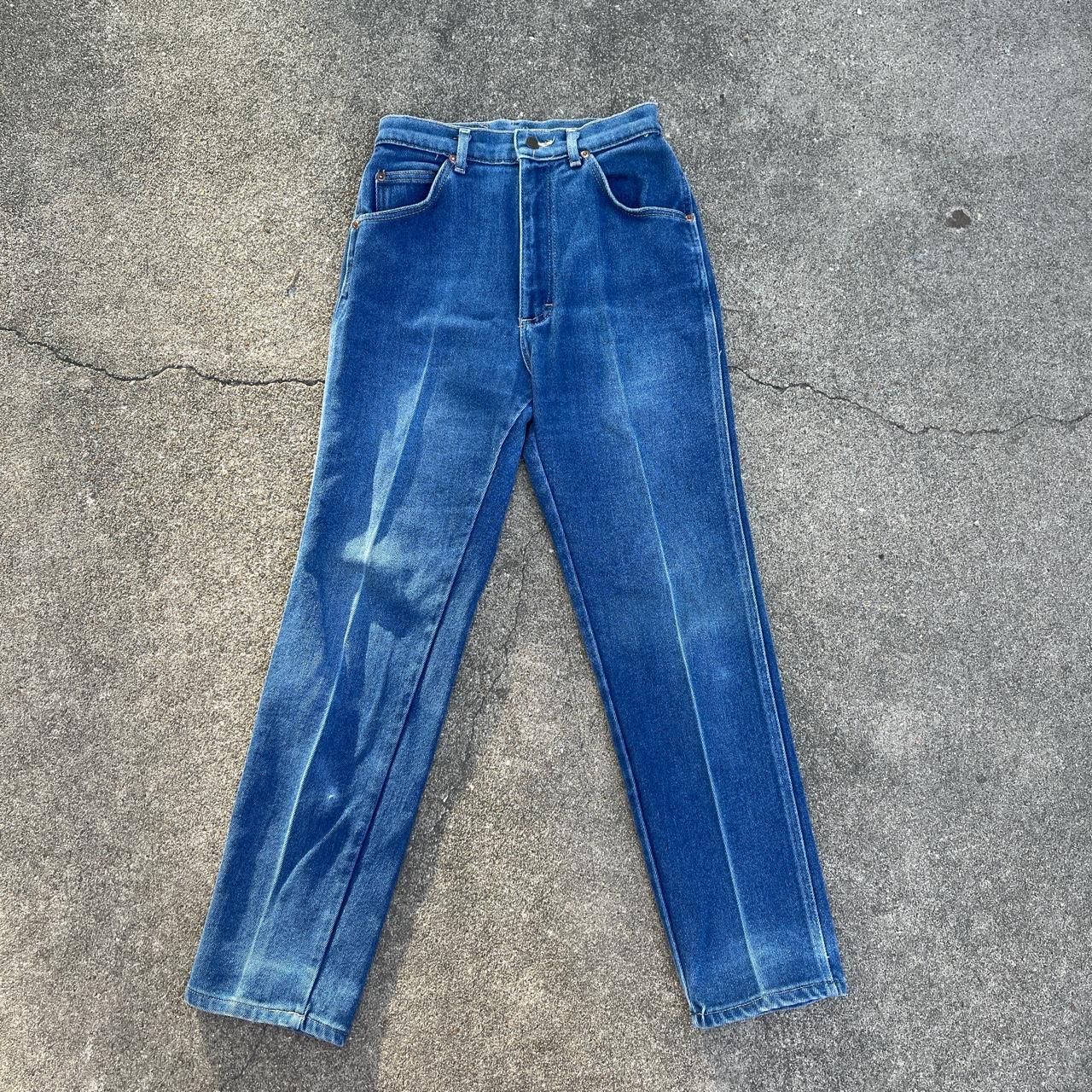 Vintage Lee denim jeans USA made - marked size 10... - Depop