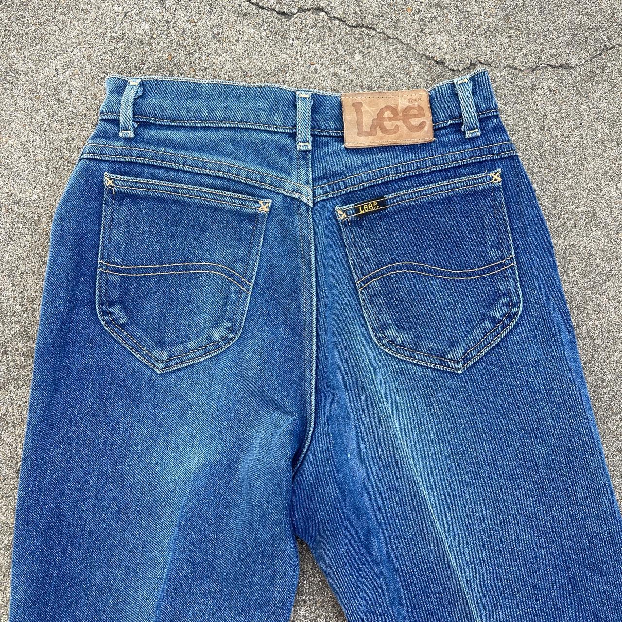 Vintage Lee denim jeans USA made - marked size 10... - Depop