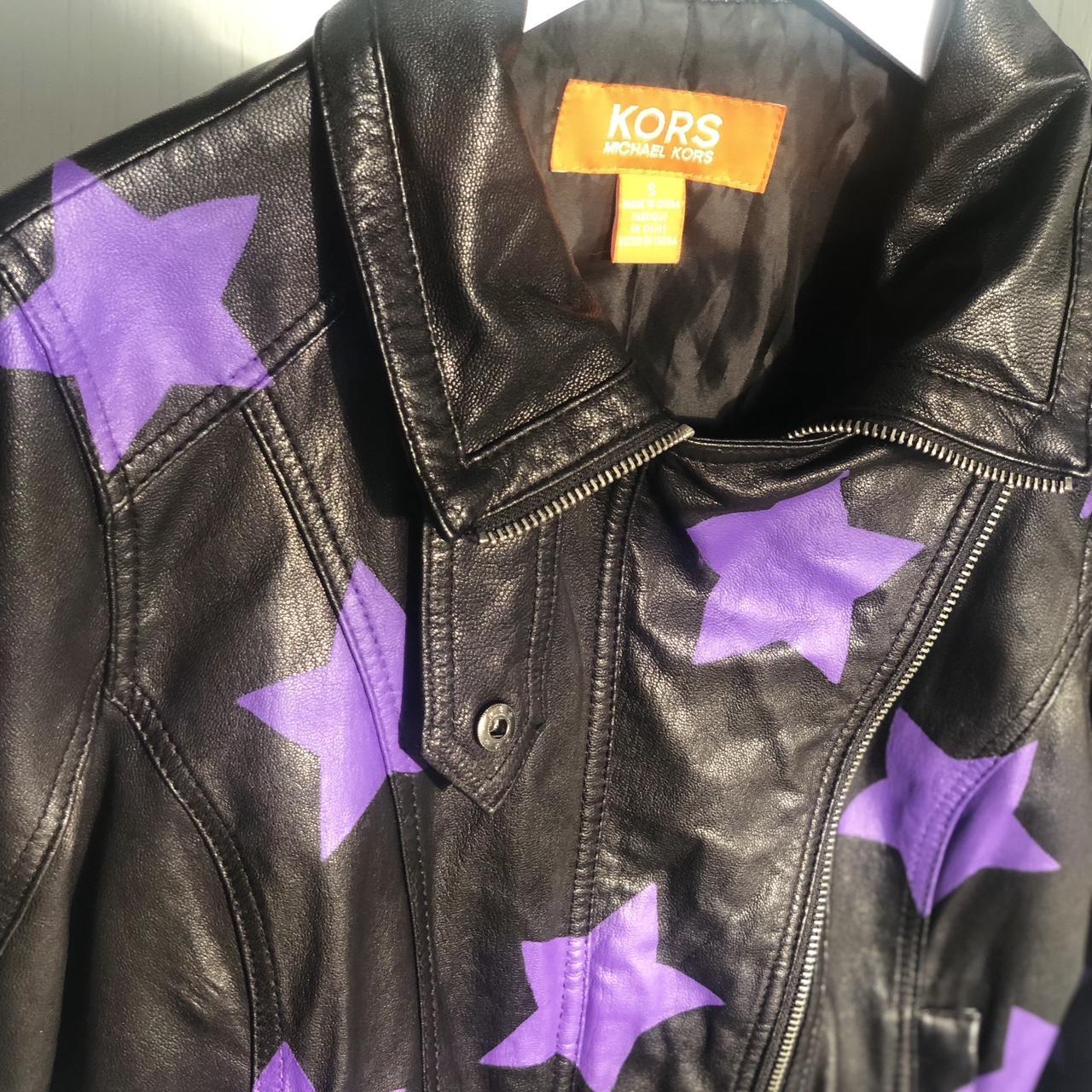 Michael kors purple on sale jacket