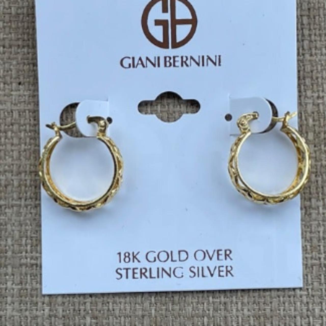 Giani Bernini Earrings 18k Gold Plated over Sterling - Depop