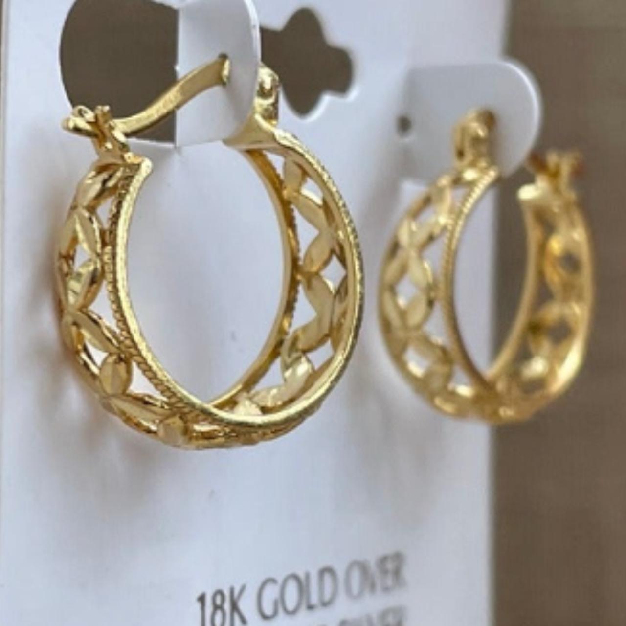 Giani Bernini Earrings 18k Gold Plated over Sterling - Depop