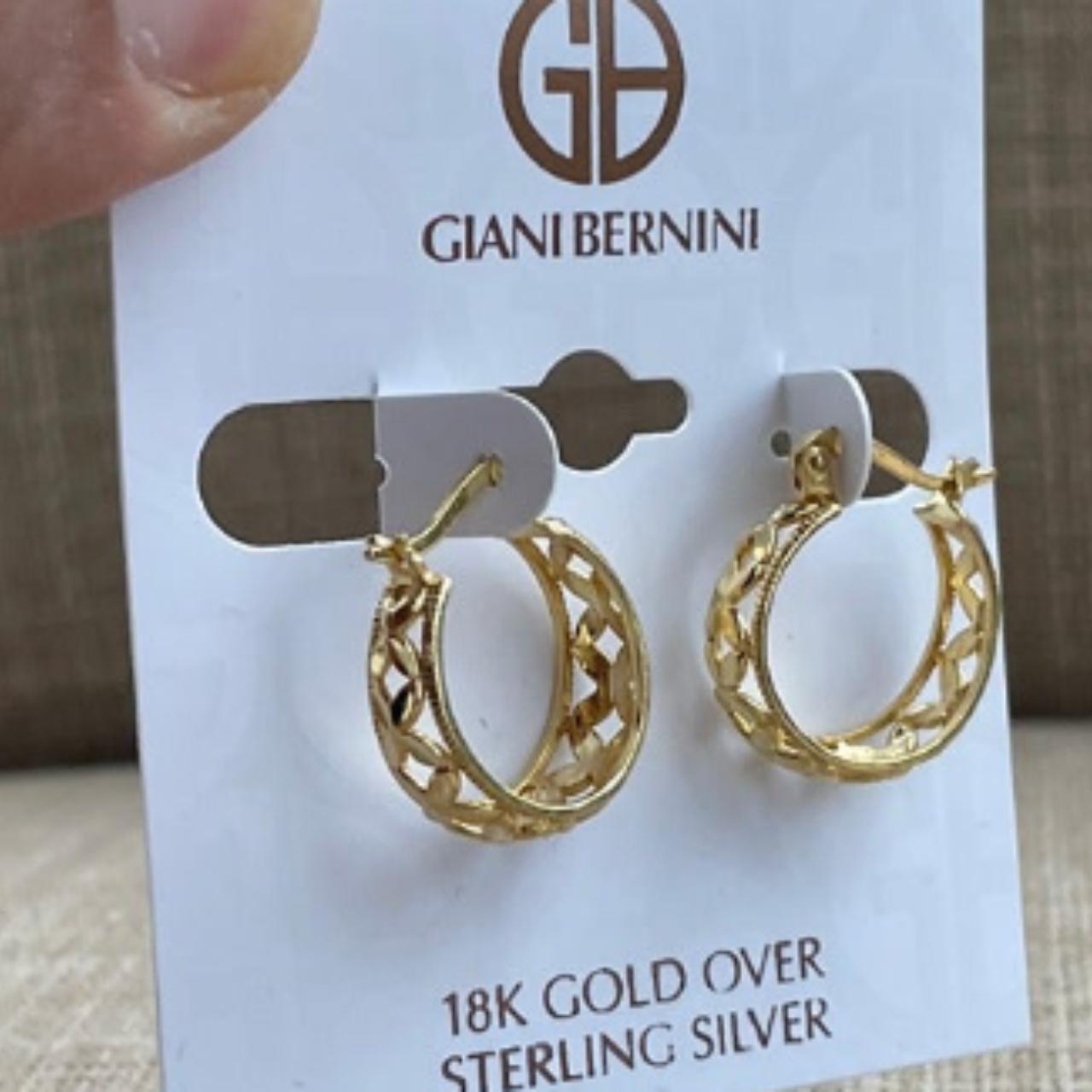 Giani Bernini Earrings 18k Gold Plated over Sterling - Depop