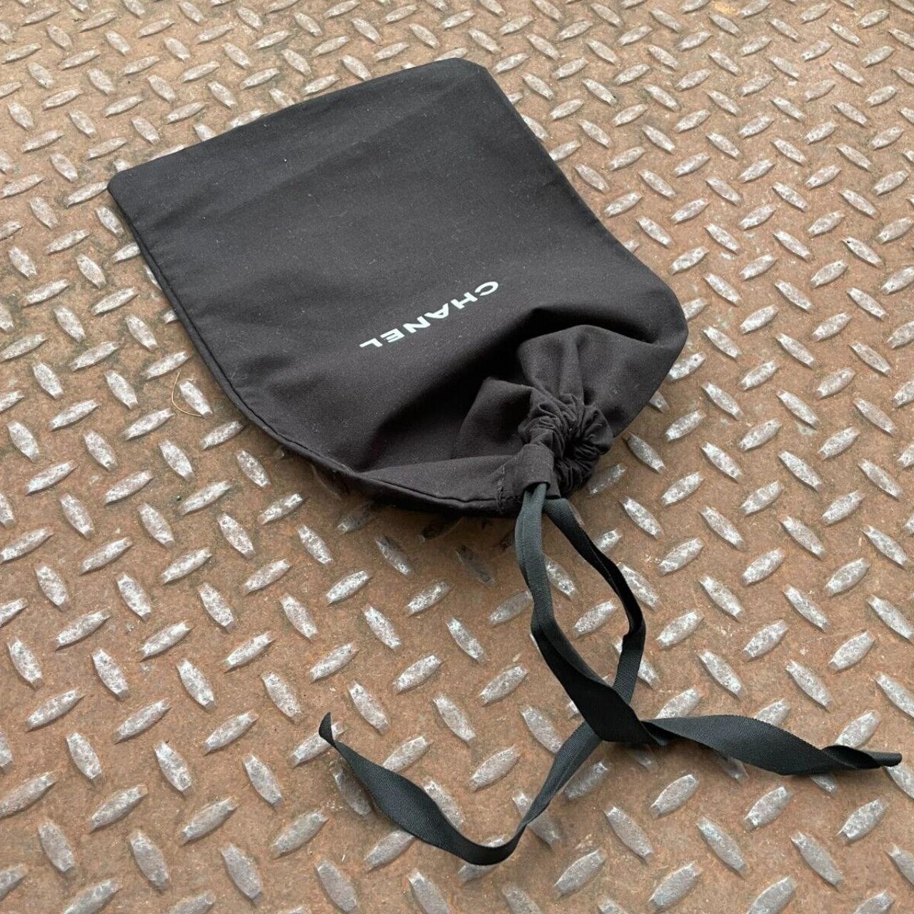 Chanel Dust Bag Black Cotton Bag Stora Bag Draw - Depop