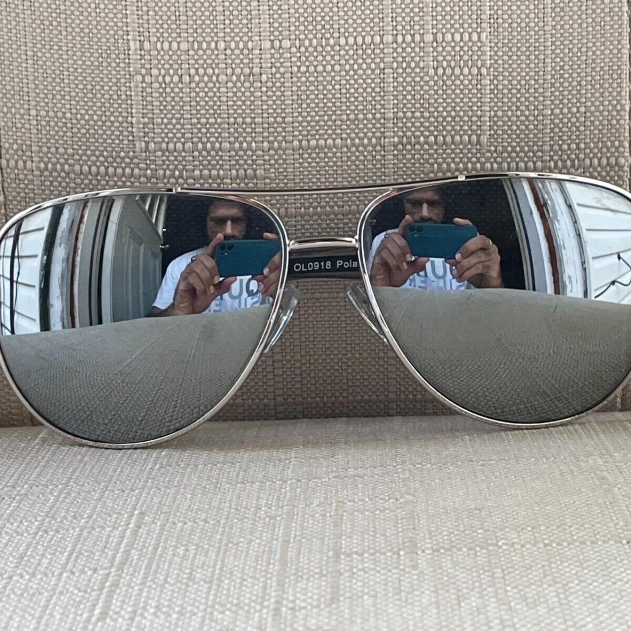 Panama Jack Men Sunglasses Polarized Silver Mirror Lenses Eye Wear Shades