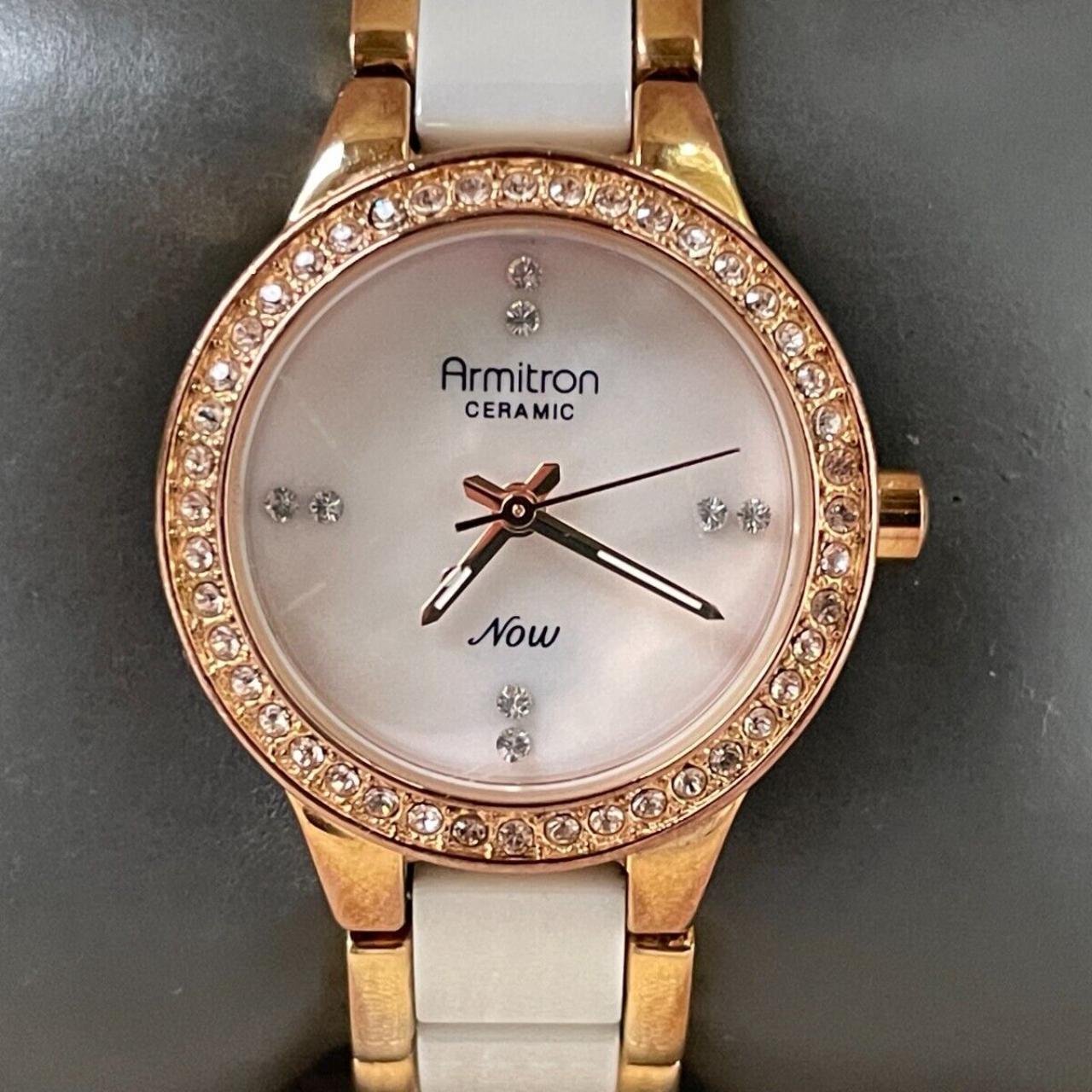 Armitron ceramic 2025 ladies watch