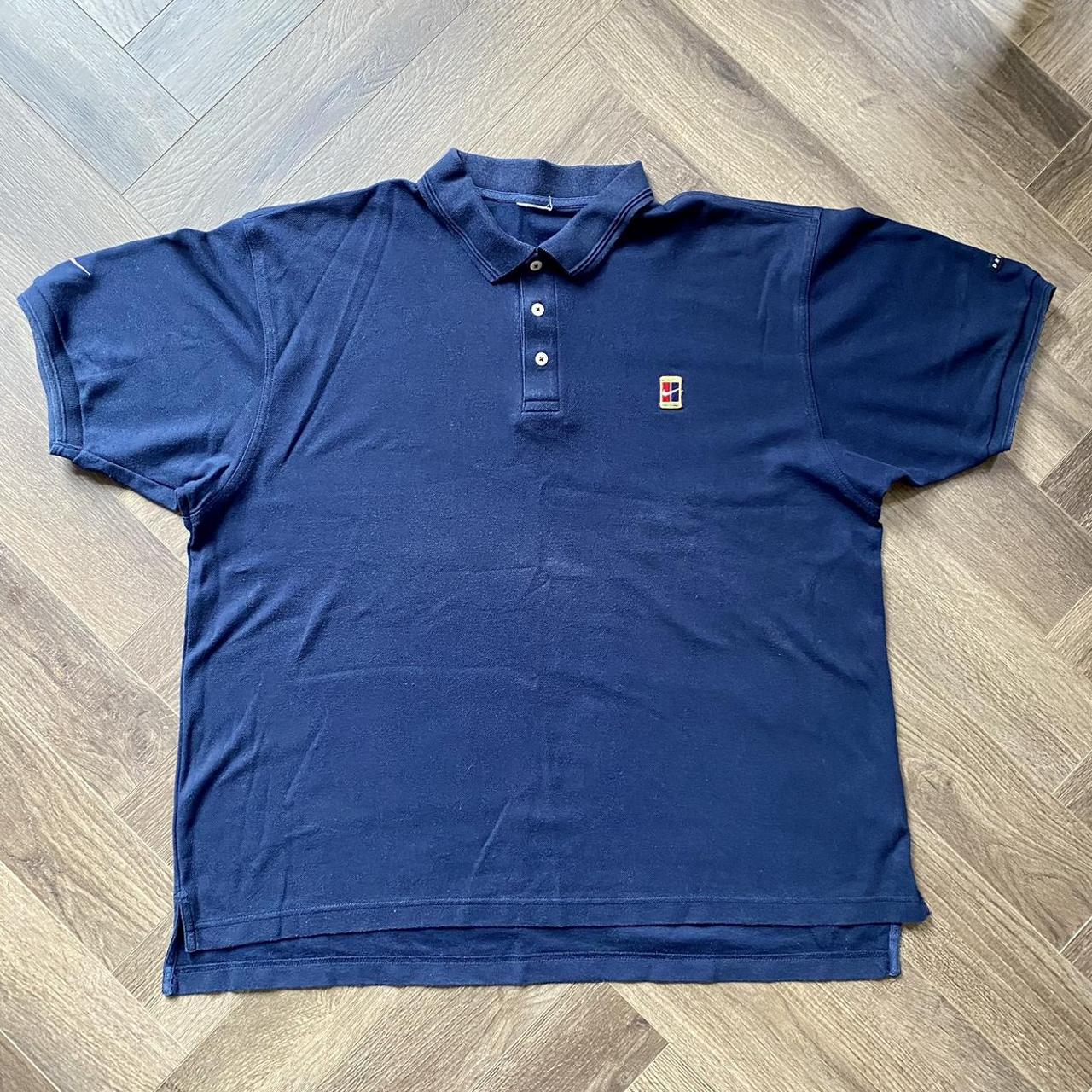 Nike Men s Blue And Navy Polo shirts Depop