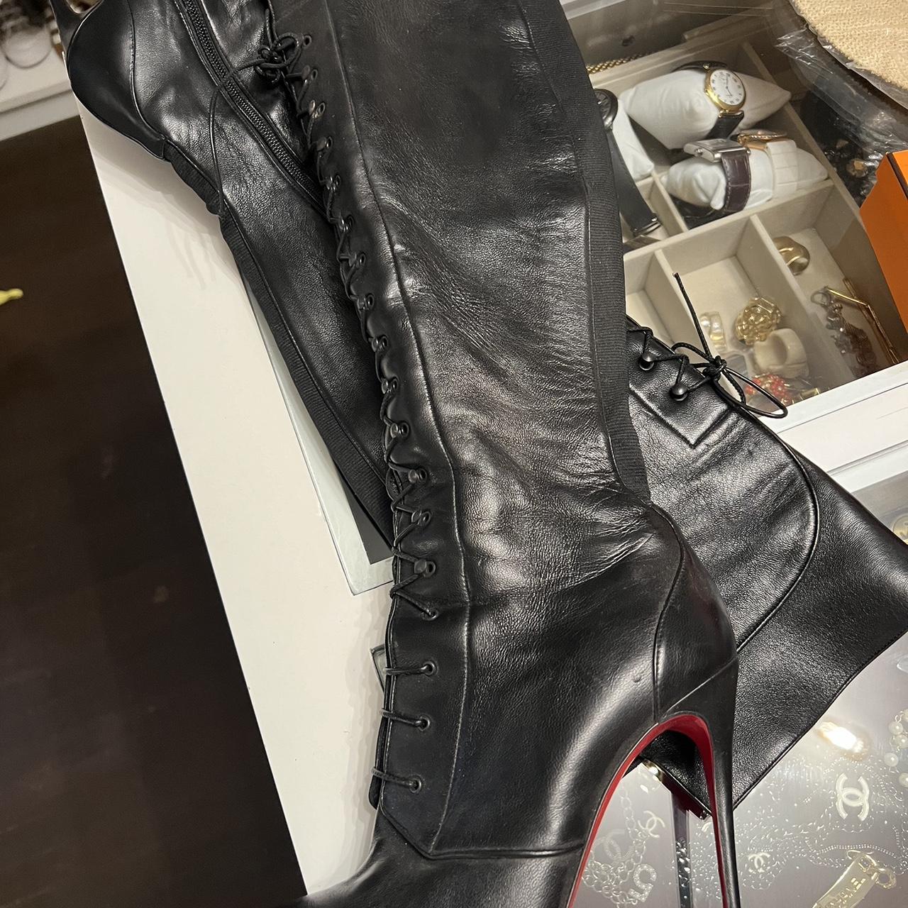 Christian Louboutin Mado 120 otk boots 38.5 worn. Depop