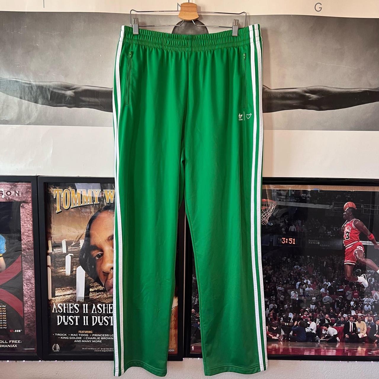 adidas x Human Made Green Firebird Track Pants adidas x Human Made