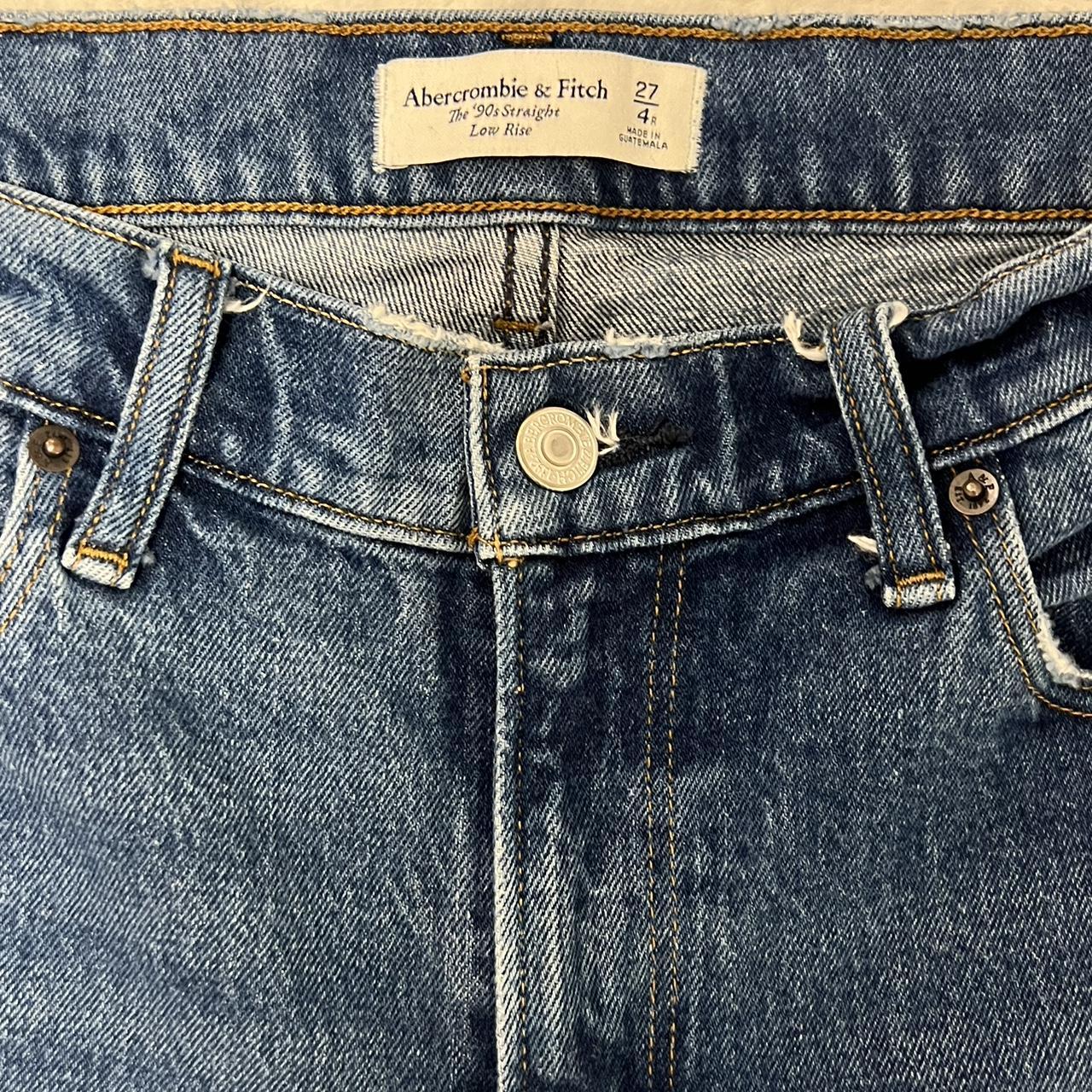 Abercrombie 90s Straight Low rise jean - Depop