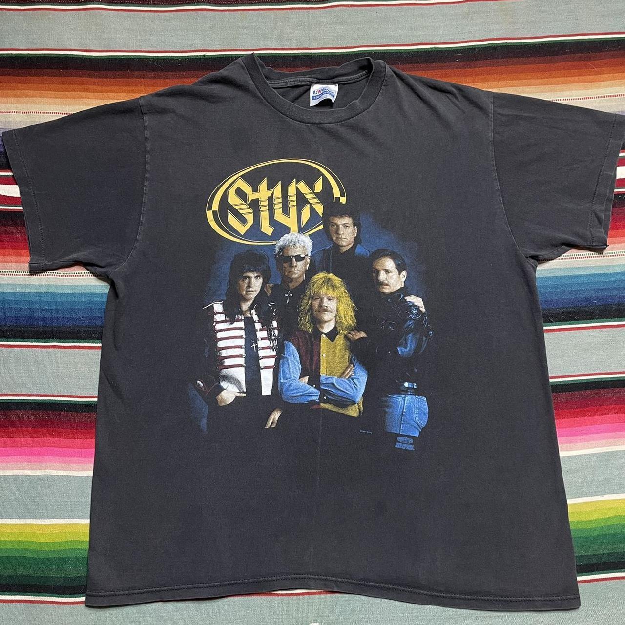 Styx Vintage Band Logo Shirt, Men's Graphic Rock Band Tees