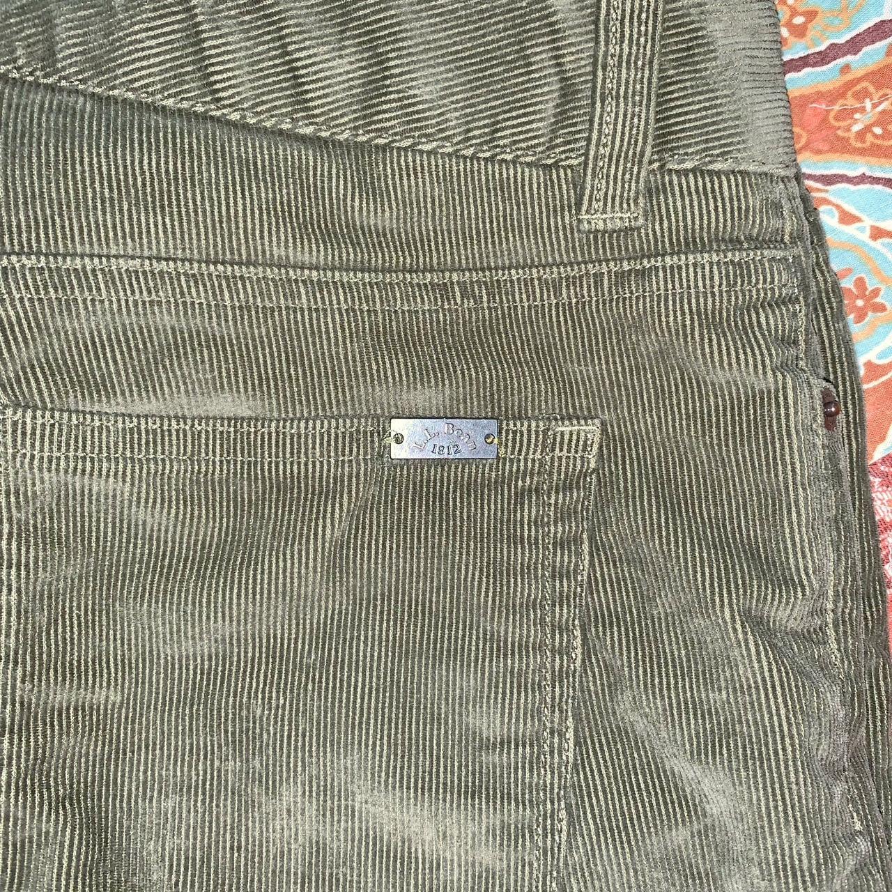 dark mossy green LL.Bean corduroy pants 🌲 🌲 soft,... - Depop