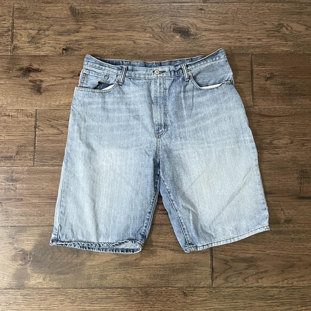 Vintage Jorts baggy light wash size 38, super baggy... - Depop