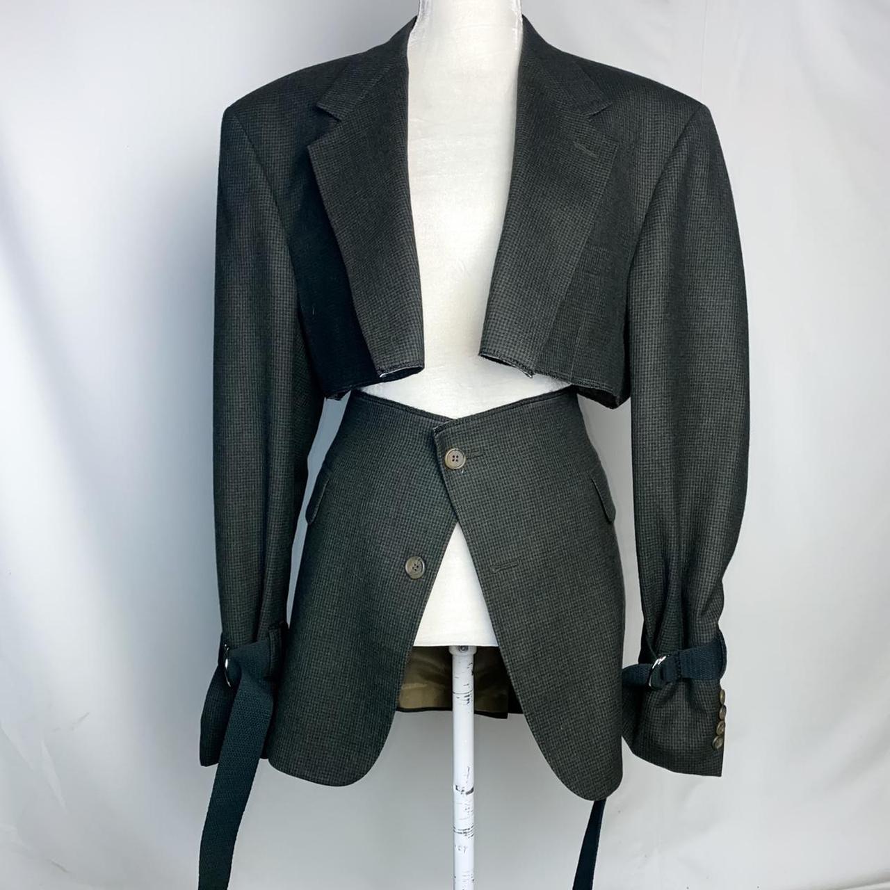 Suit jacket with hot sale long tail