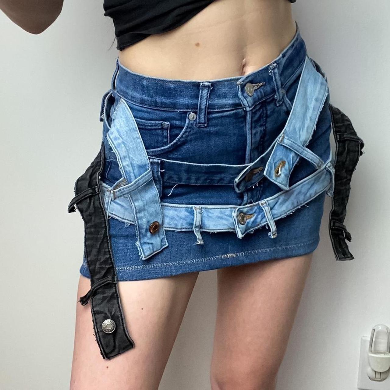 The OG Denim Micro Mini Skirt - Dark Wash