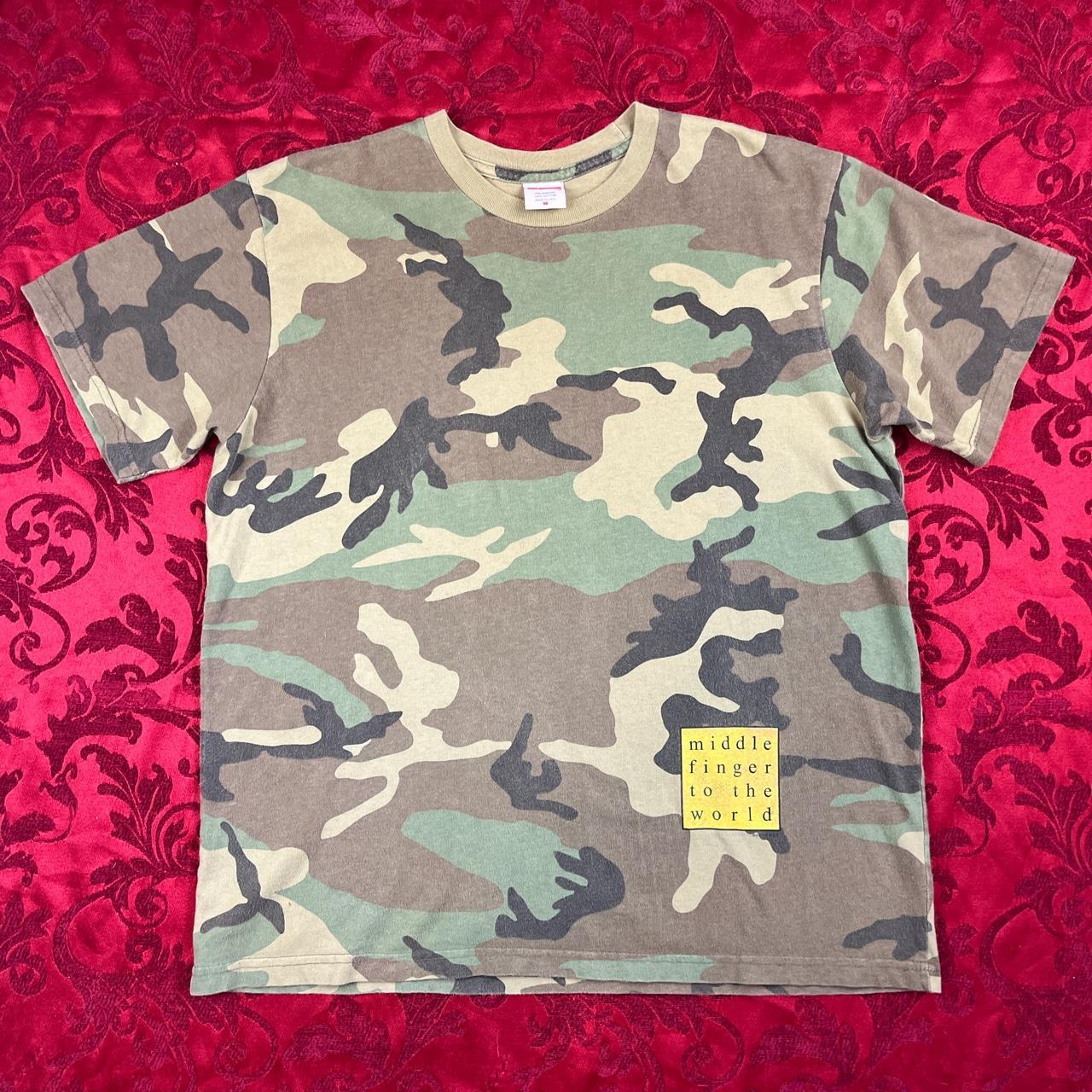 Supreme NY Authentic T Shirt Mens Size M CAMO Middle... - Depop