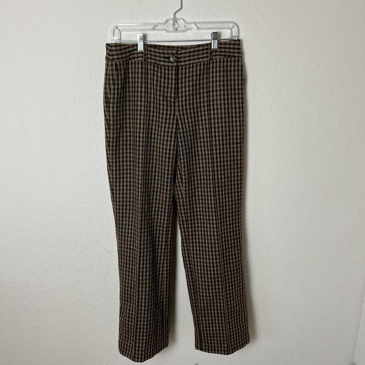 Talbots plaid pleated pants SIZE 4 - Depop