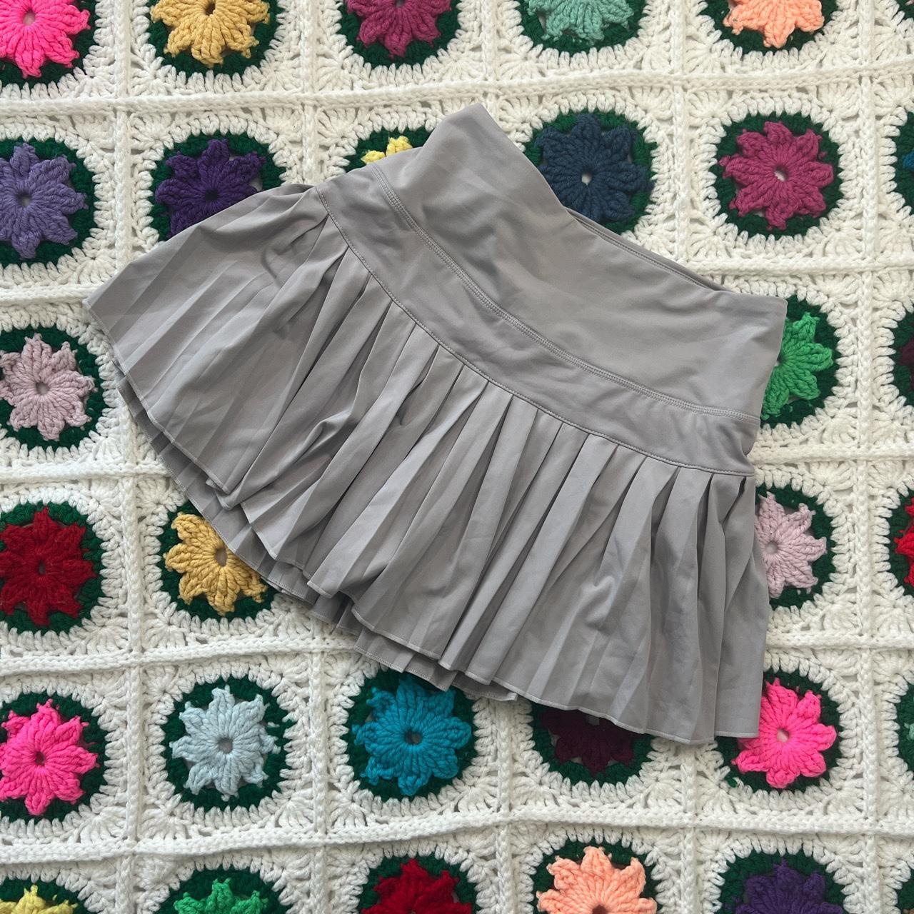 Gold hinge dupe tennis skirt Size small Material... Depop