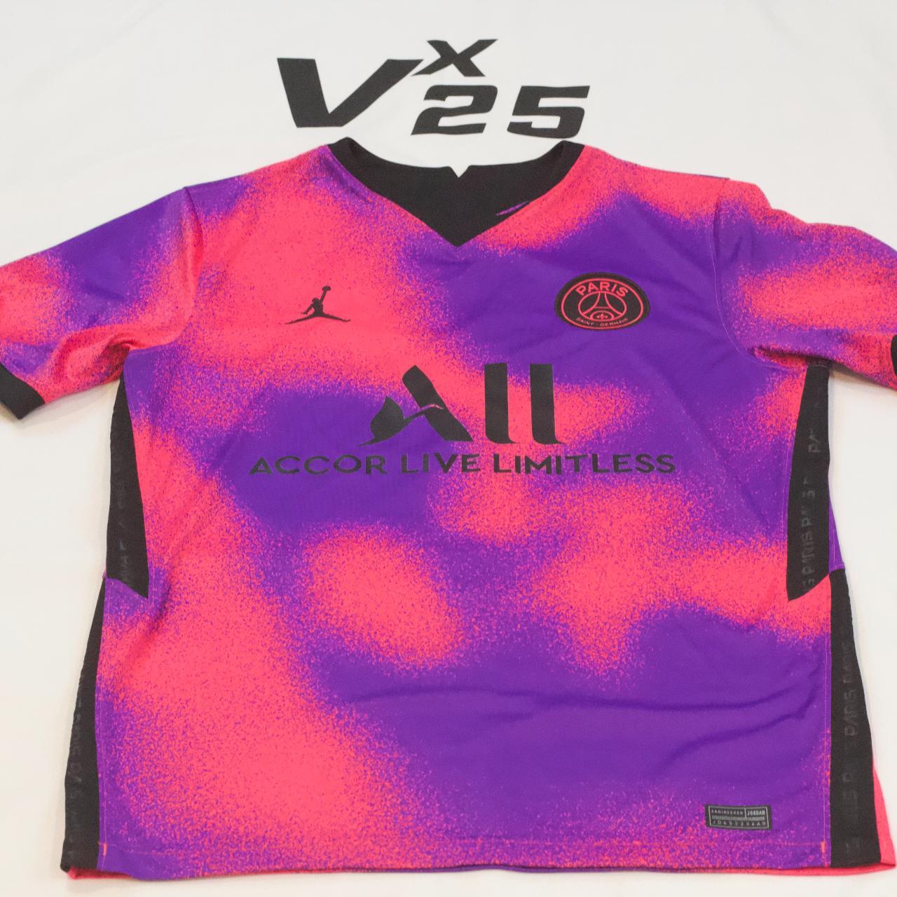 Nike, Shirts, Jordan Paris Saintgermain Kylian Mbapp 7 Pink Purple Jersey  Soccer Football