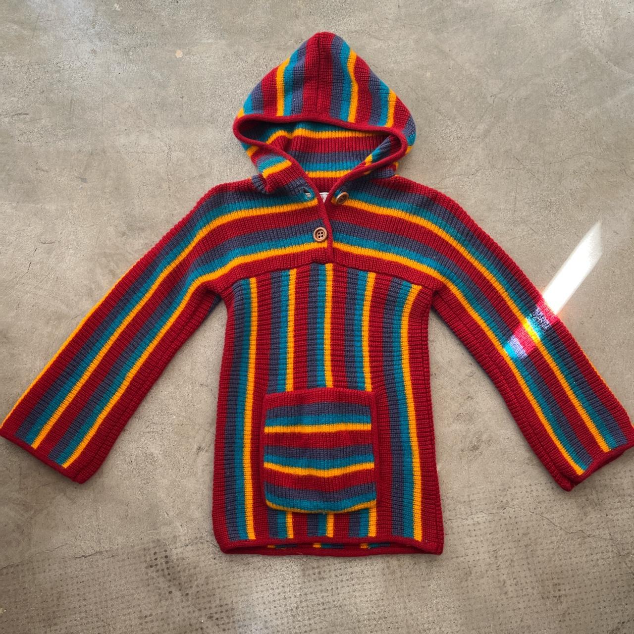 70s on sale rainbow sweater